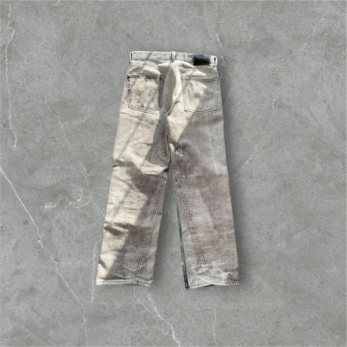 Our Legacy Our Legacy Printed Denim | Size 28 | New | White/Black Size US 28 / EU 44 - 2 Thumbnail
