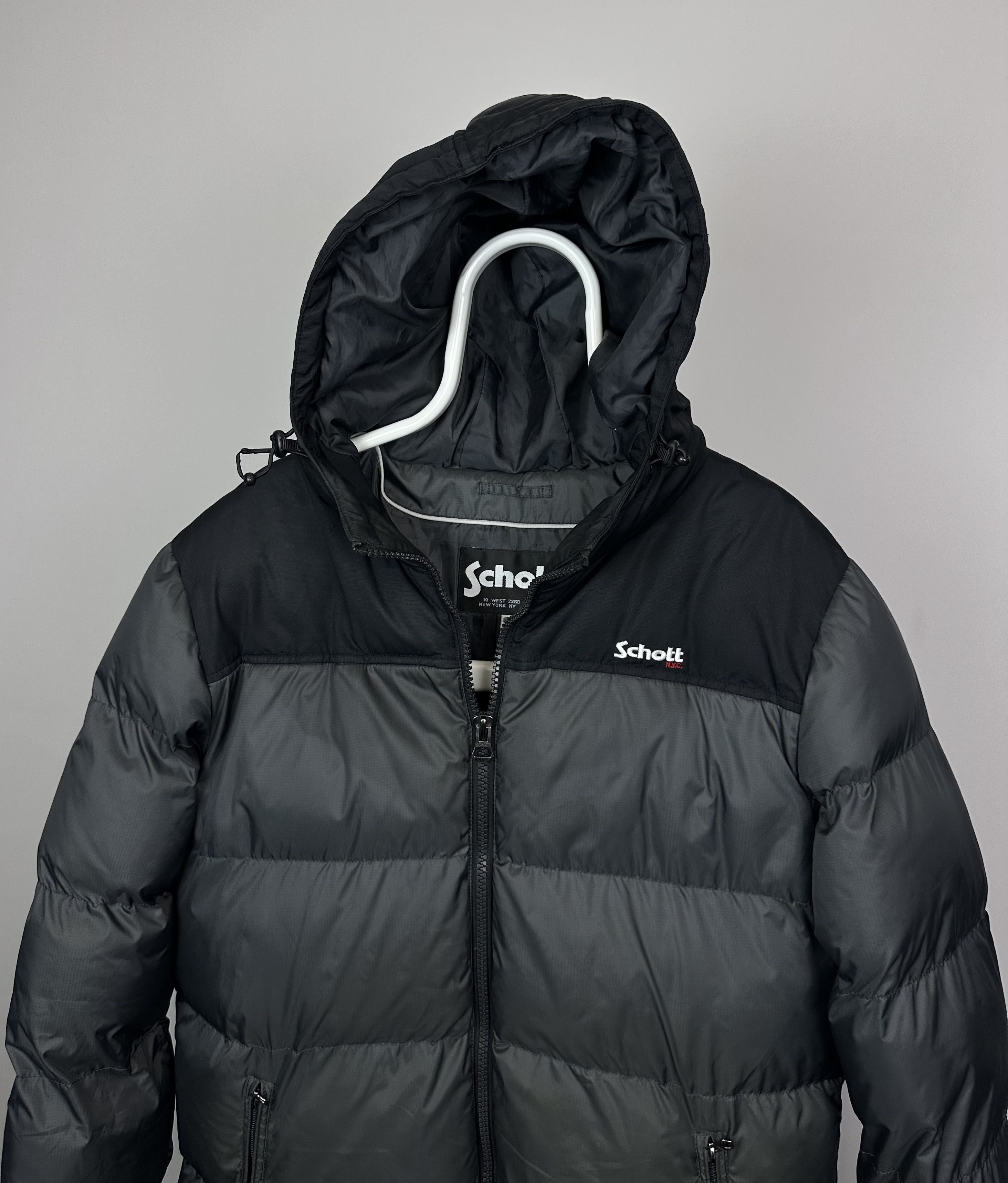 Schott Schott jacket men XL gray black NYC Size US XL / EU 56 / 4 - 1 Thumbnail