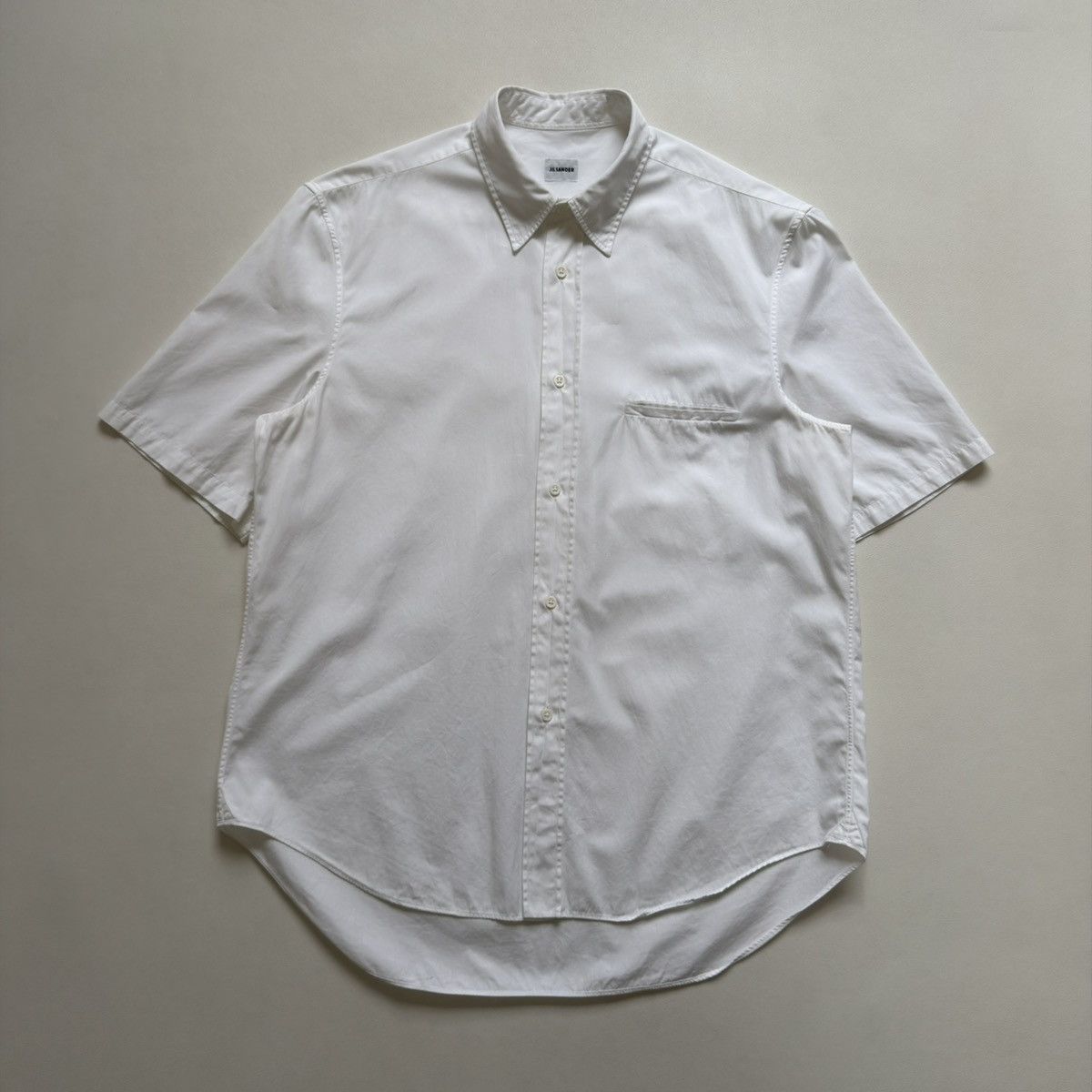 Jil Sander Late 2000s White Short Sleeve Shirt Size US M / EU 48-50 / 2 - 13 Thumbnail