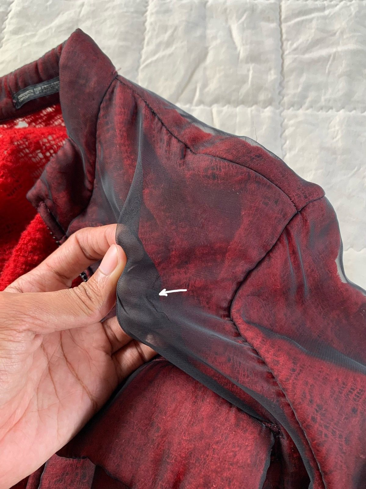 Yohji Yamamoto Y's Spider Web Double Layer Jacket Size L / US 10 / IT 46 - 8 Thumbnail