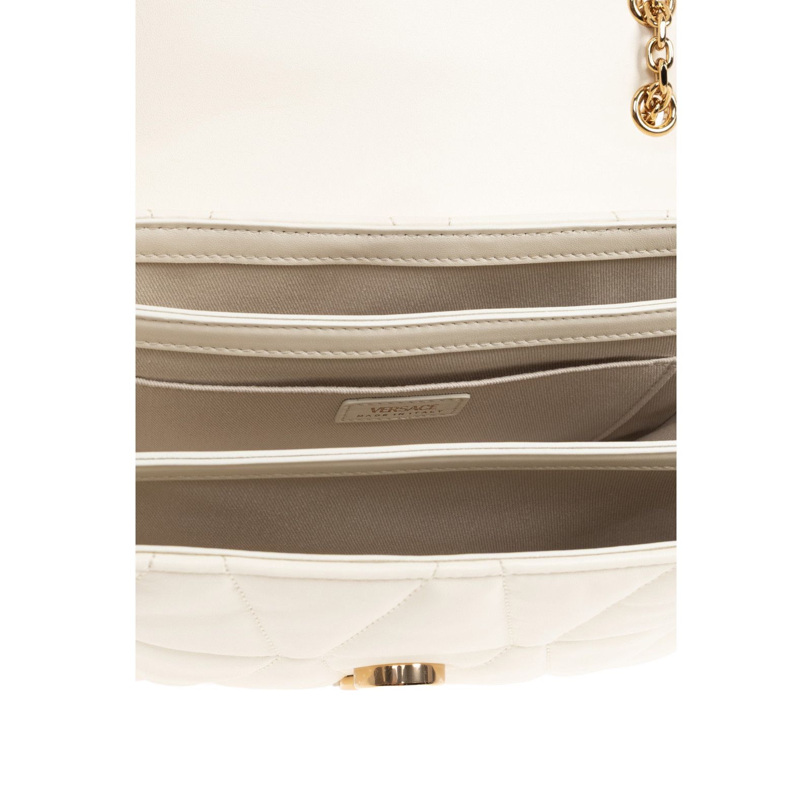 Versace VERSACE Kleio Cream Leather Shoulder Bag New & Authentic Size ONE SIZE - 4 Thumbnail