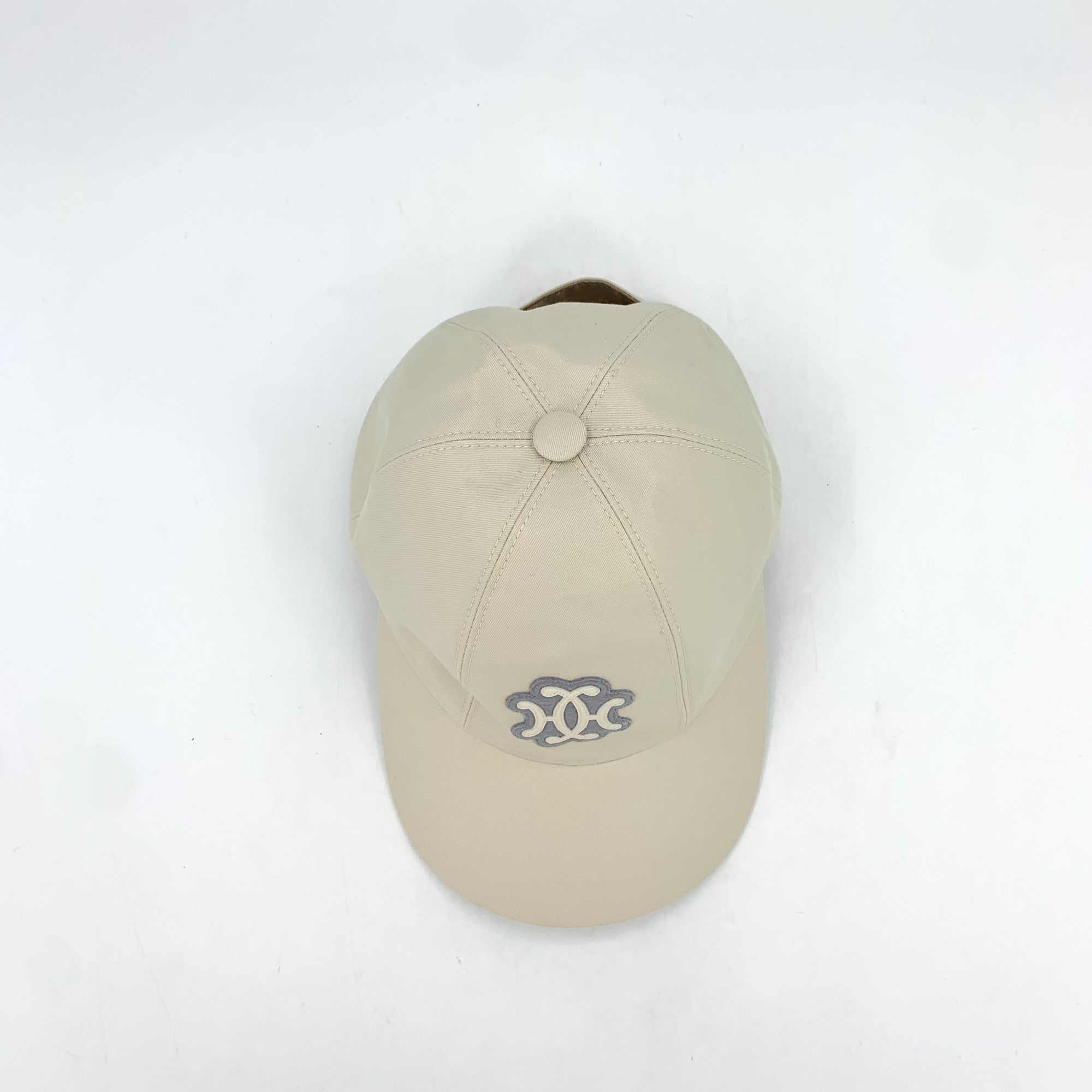Hermes HERMES Beige Cotton Baseball Cap With Gray Logo Size 56 Made Size ONE SIZE - 6 Thumbnail