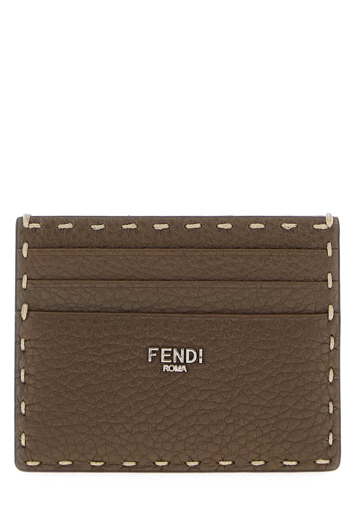 Fendi Mud Leather Card Holder Size ONE SIZE - 1 Thumbnail