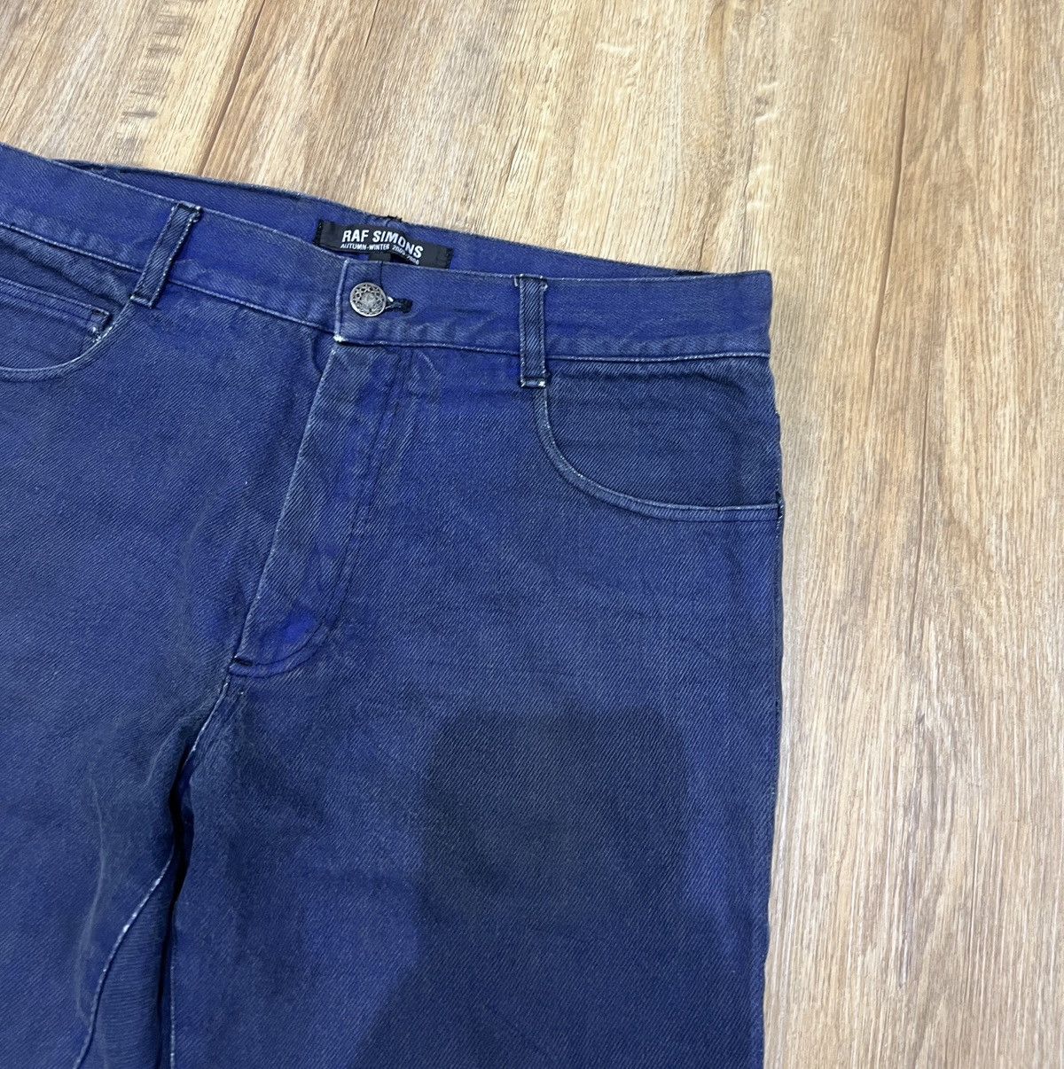 Designer × Japanese Brand × Raf Simons VINTAGE RAF SIMONS AUTUMN WINTER 2005-2006 DESIGNER DENIM Size US 30 / EU 46 - 9 Thumbnail