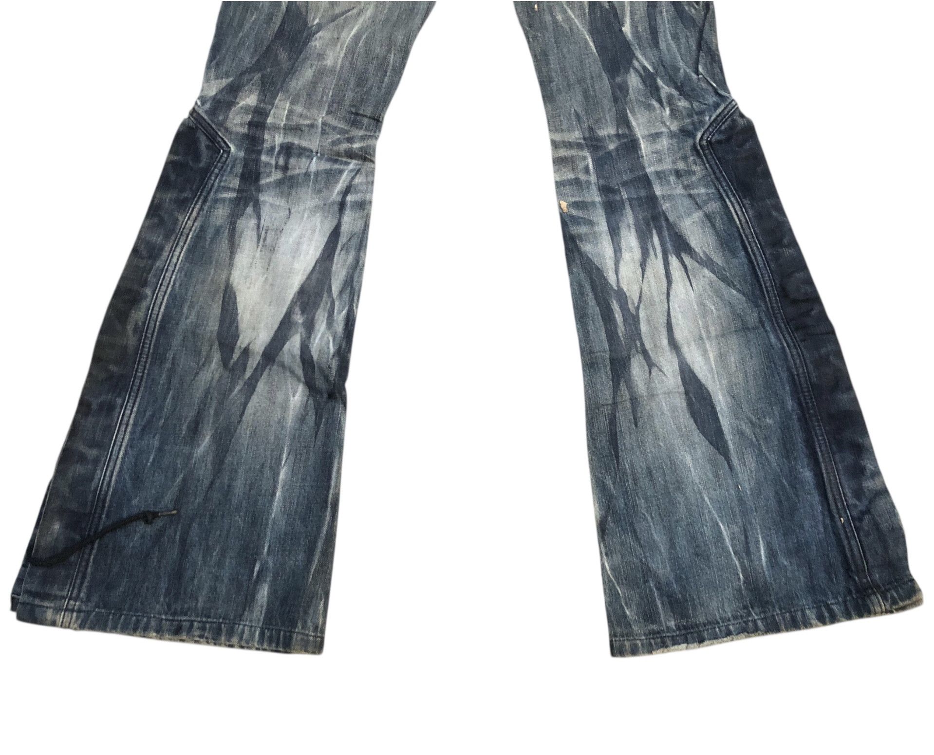 Tornado Mart 🔥🔥Y2K TORNADO MART Lowbox Acid Dyed Flared Bootcut Denim Size US 31 - 6 Thumbnail