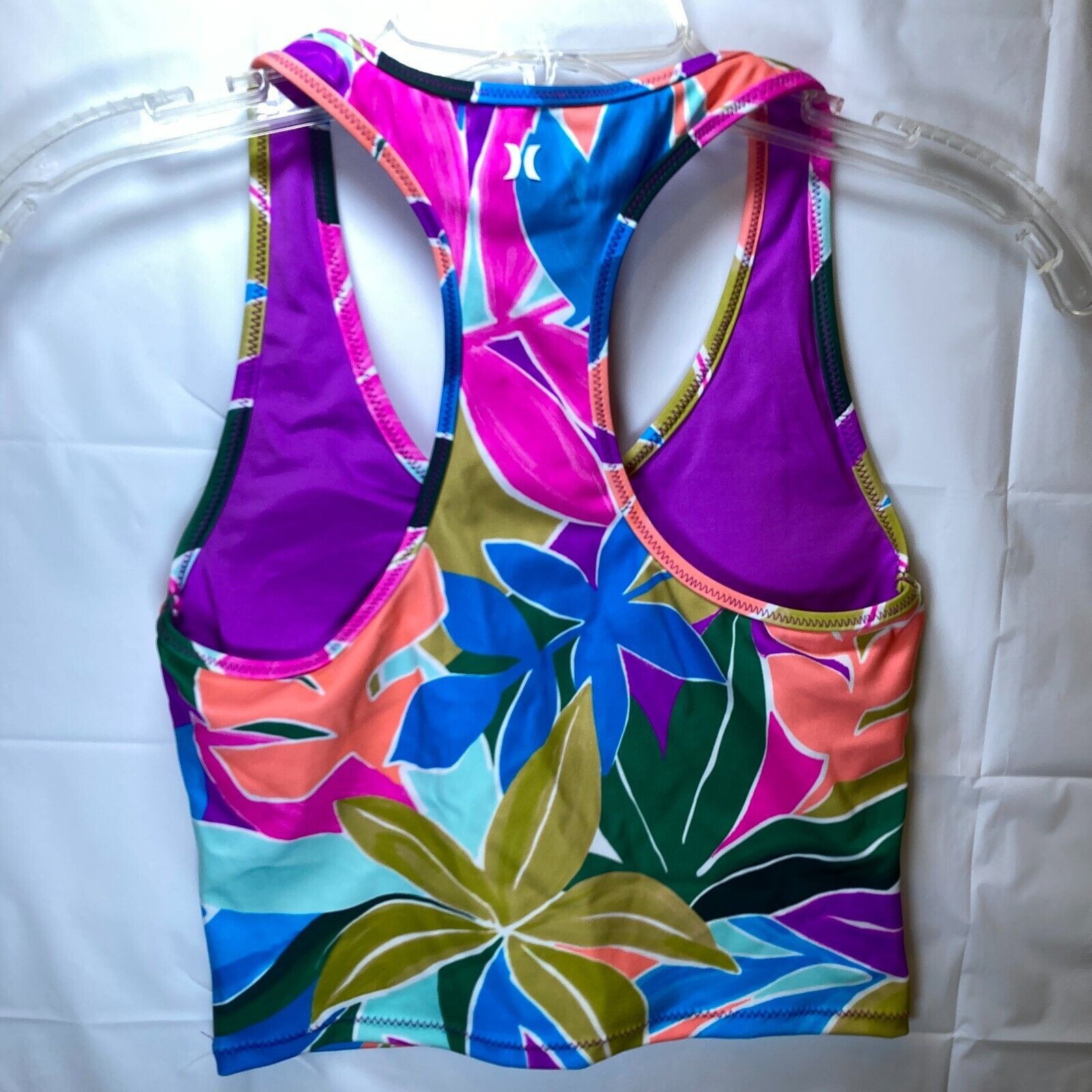 Hurley HURLEY Swim Tankini Top Juniors' Mas Isla Racerback XS Size ONE SIZE - 14 Thumbnail