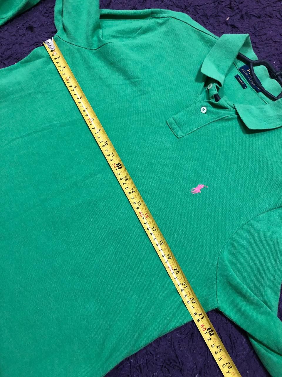 Polo Ralph Lauren Green Custom Fit Long Sleeve Polo Ralph Lauren Size US XL / EU 56 / 4 - 6 Thumbnail