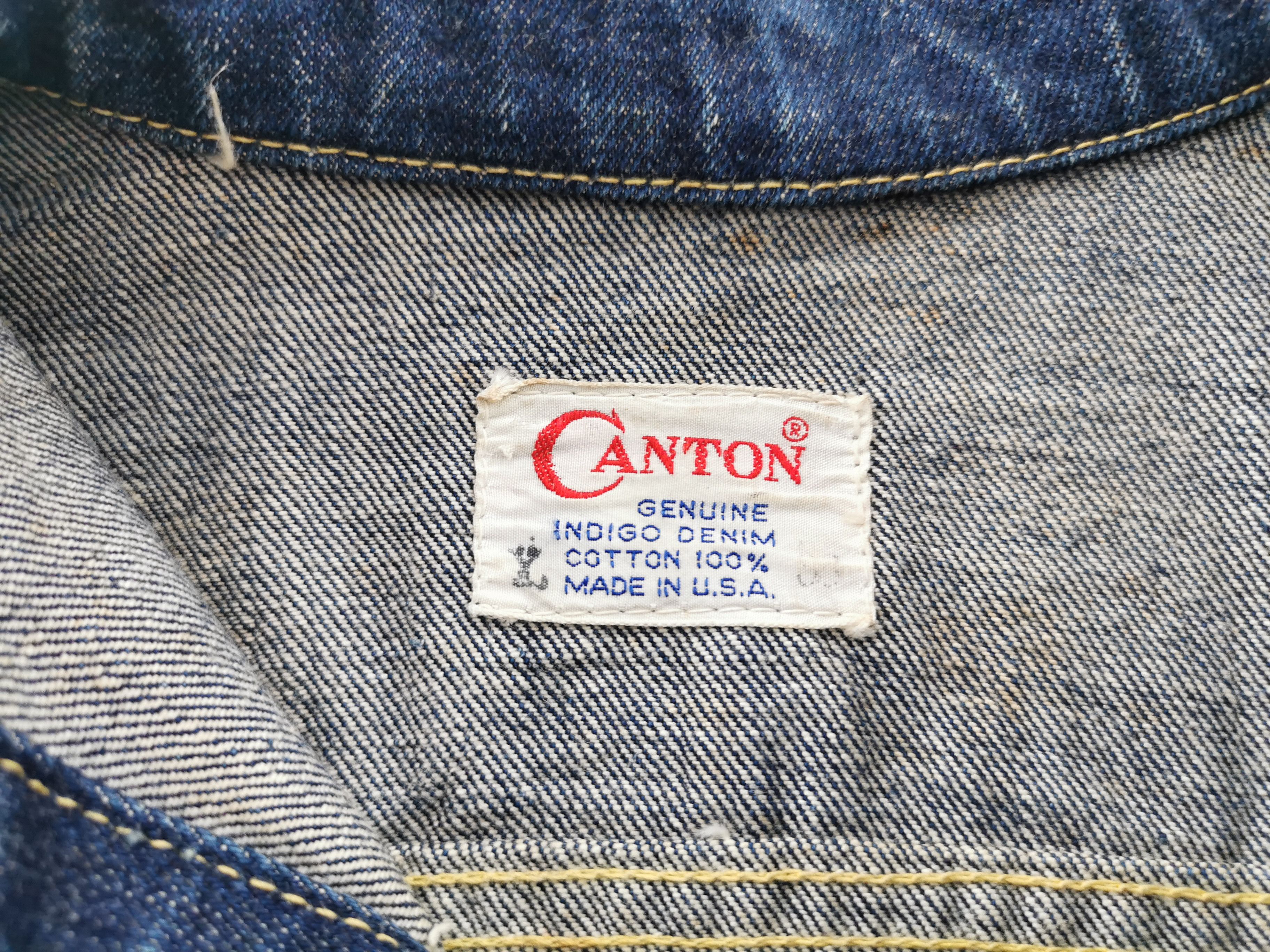 Vintage Vintage 80's Canton Trucker Denim Jacket Made In USA Size M Size US M / EU 48-50 / 2 - 5 Thumbnail