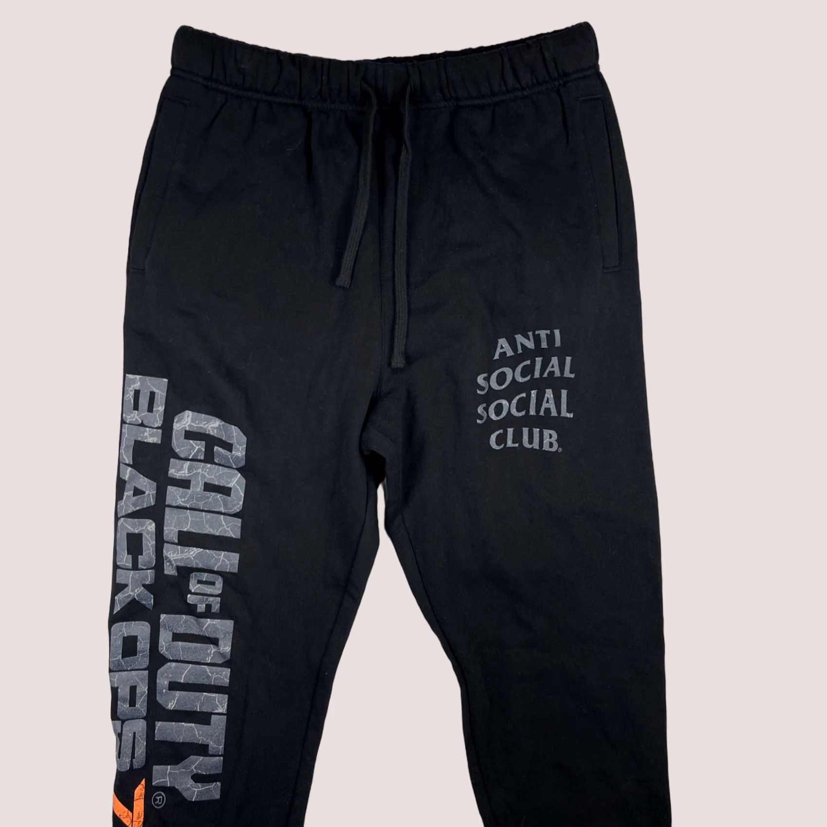 Anti Social Social Club VINTAGE Anti Social Social Club Call Of Duty Black Ops 7 Sweatpants Mens M Black Size US 31 - 1 Thumbnail