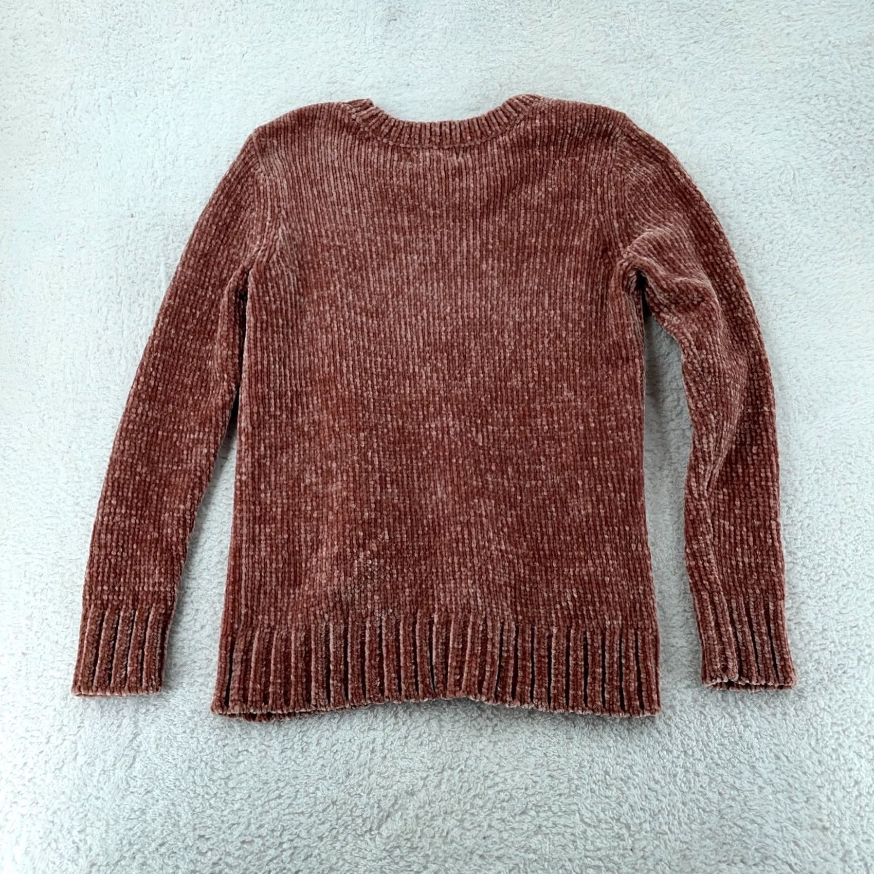 Orvis Orvis Chenille Sweater Women Small Pink Velour Cozy Soft Relaxed Fit Long Sleeve Raglan Sleeve Pullover Knit Casual Fall Winter Size S / US 4 / IT 40 - 7 Thumbnail