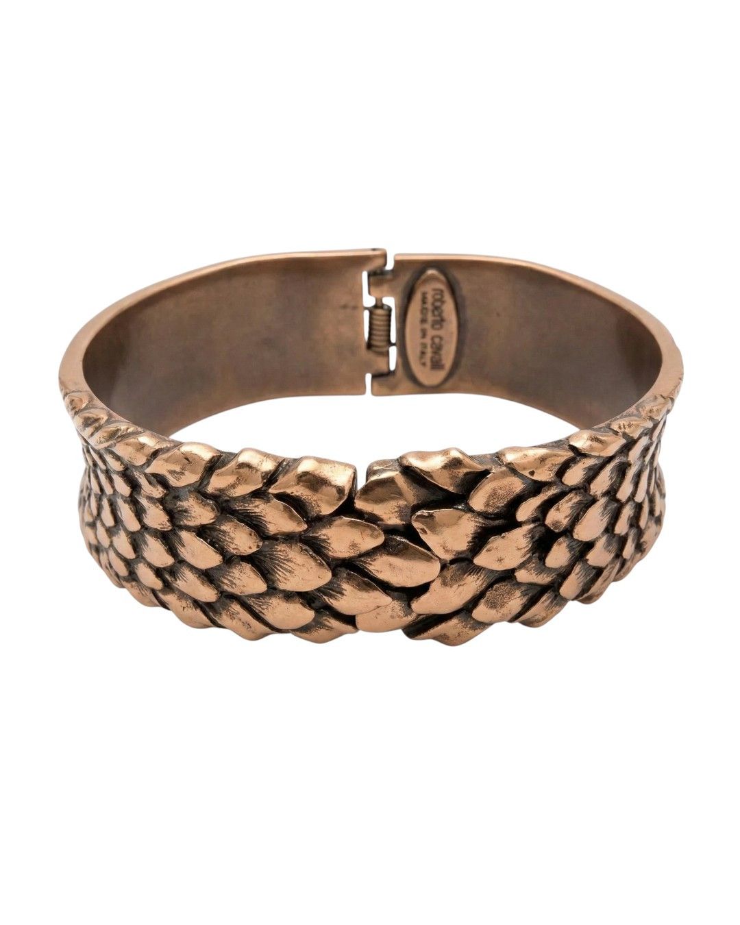Roberto Cavalli REPTILE SKIN BRONZE AND COPPER BRACELET Size ONE SIZE - 1 Thumbnail