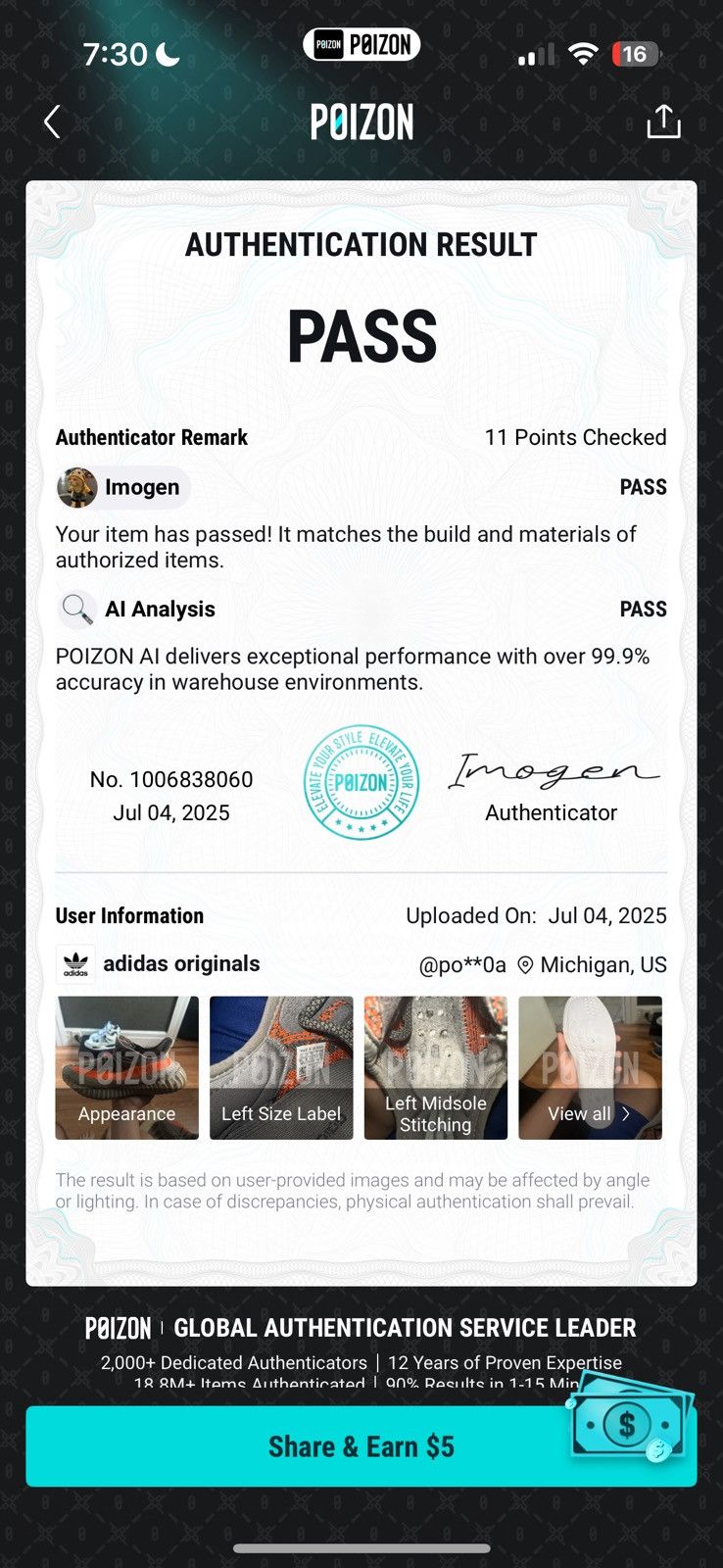 Yeezy Yeezy 350 beluga size 9.5 Size US 9.5 / EU 42-43 - 8 Thumbnail