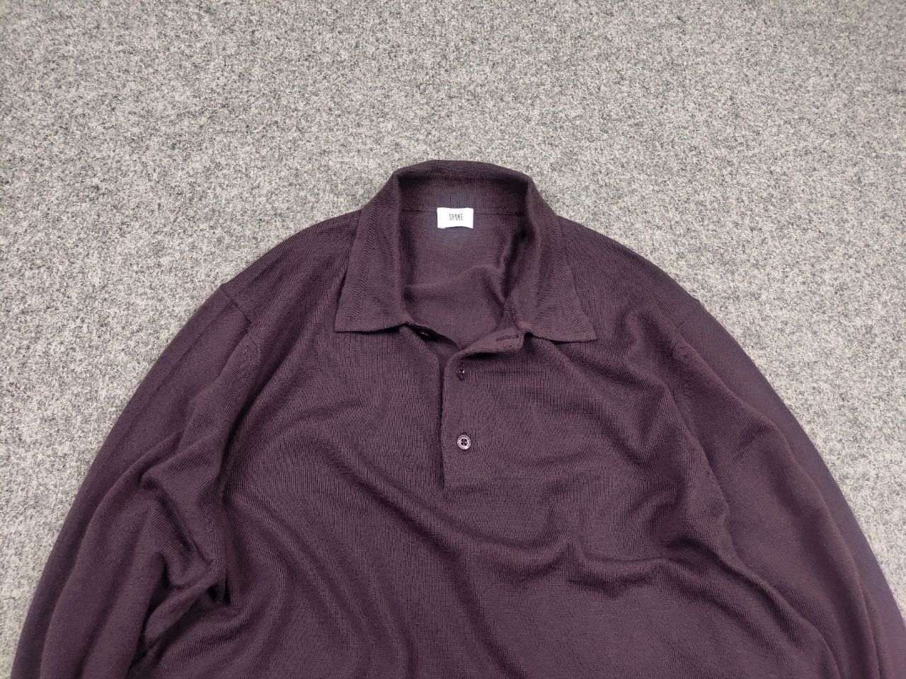 SPOKE Spoke Design merino wool Long Sleeve Polo Button Sweater Size US M / EU 48-50 / 2 - 5 Thumbnail