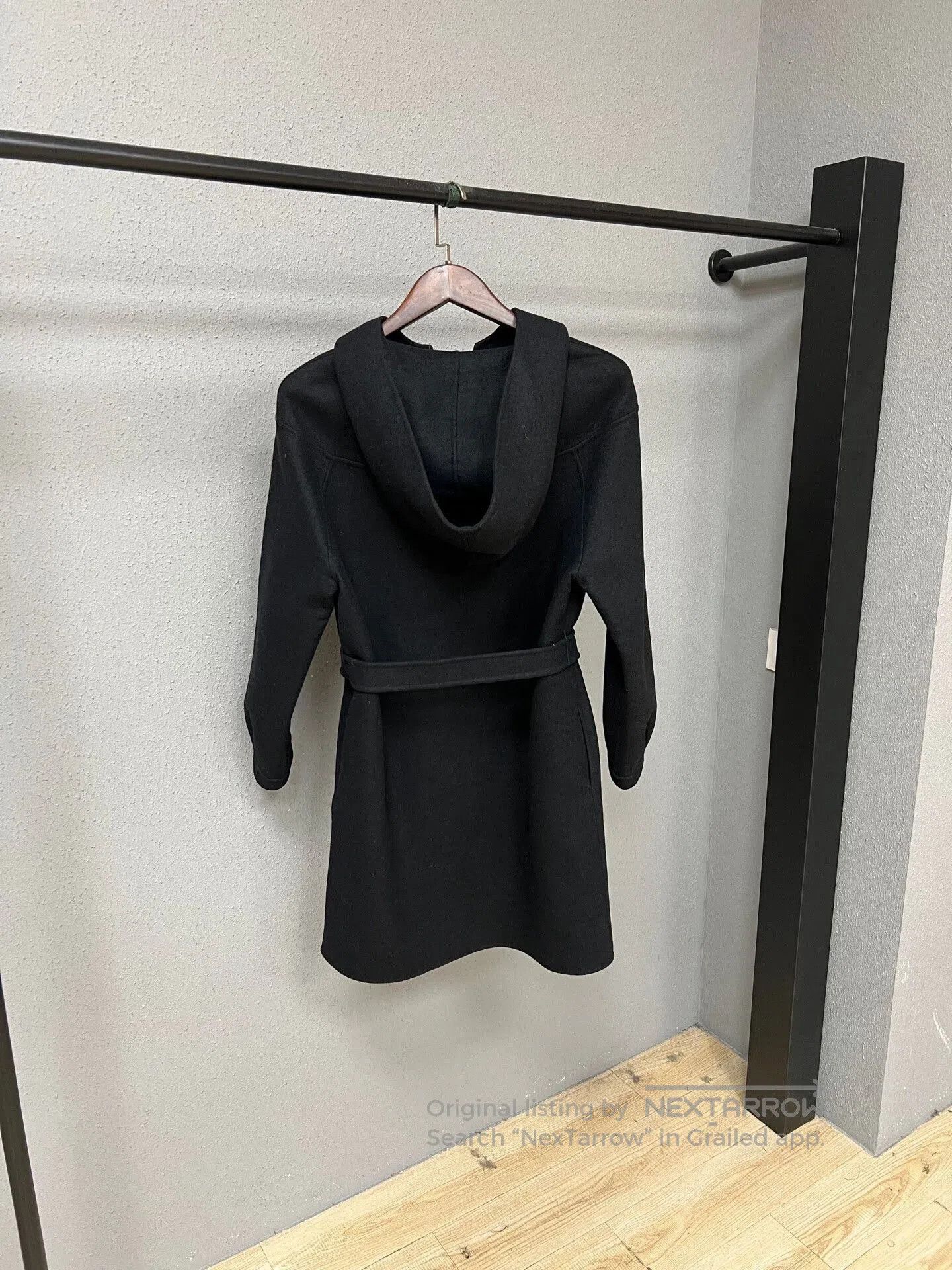Dior black wool robe coat by Dior. Size S / US 4 / IT 40 - 2 Thumbnail