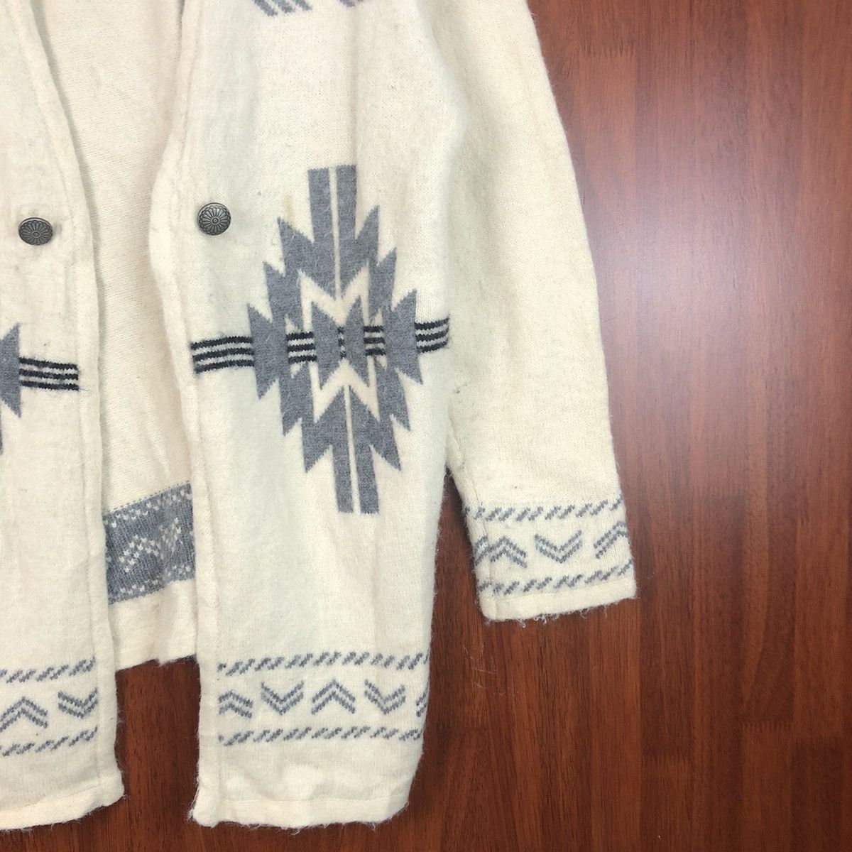 Homespun Knitwear × Japanese Brand Coen Enjoy Easy Chic Brown navajo Cardigan #7488 Size US L / EU 52-54 / 3 - 8 Thumbnail