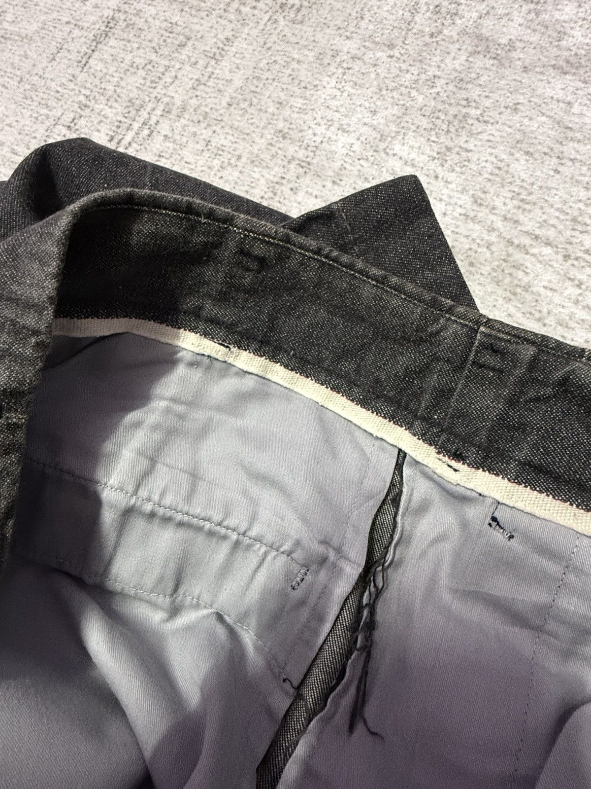 Creighton × Japanese Brand × Vintage 50s 60s Creighton Selvedge Pleated High Waist Baggy Jeans Size US 31 - 19 Thumbnail