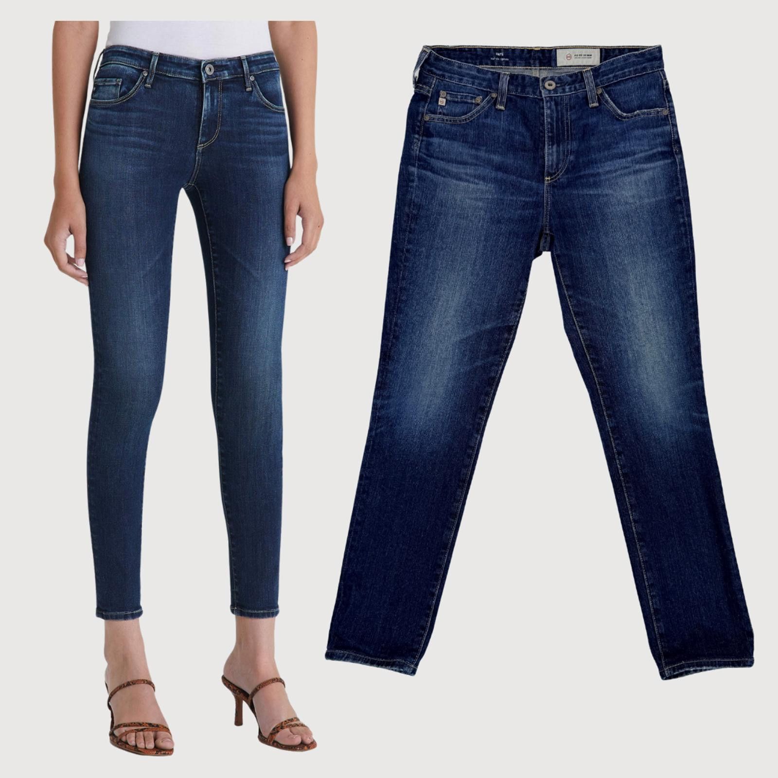 AG Adriano Goldschmied AG Adriano Goldschmied Faye Mid Rise Cigarette Jeans 27 Size 27" / US 4 / IT 40 - 1 Thumbnail