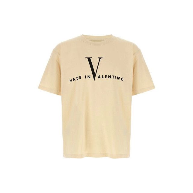 VALENTINO Beige Cotton T-shirt New And Authentic (Men's size
