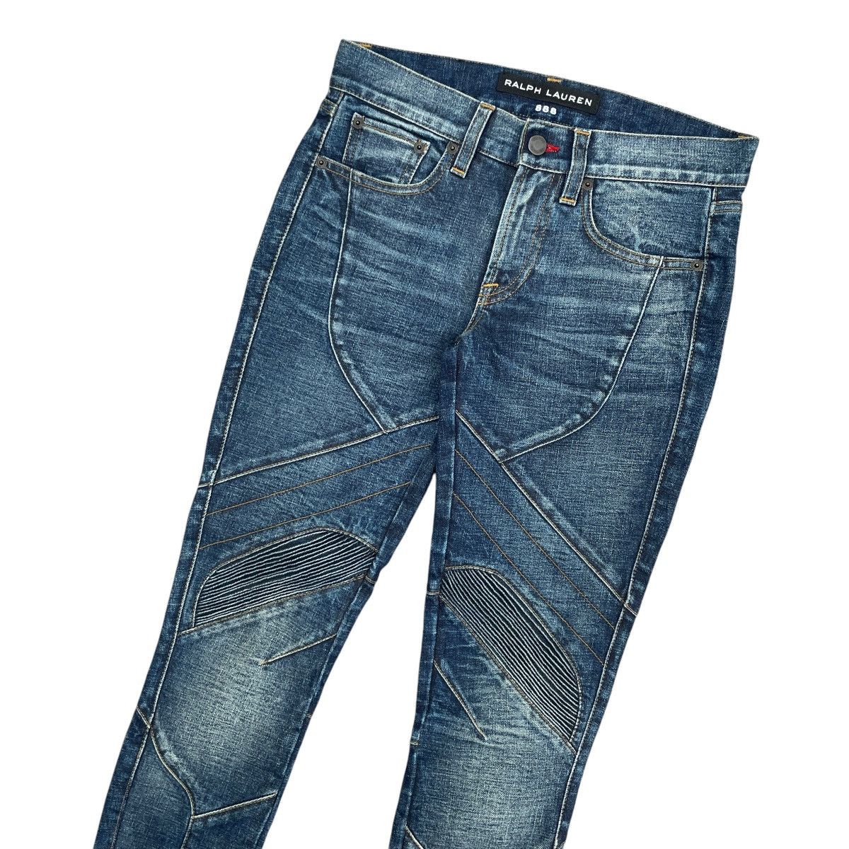 Ralph Lauren Black Label Ralph Lauren Black Label Denim Biker Skinny Jeans Size 29" - 3 Thumbnail