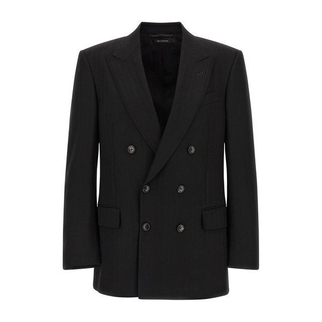 Tom Ford TOM FORD Black Wool Blazer Jacket New & Authentic (Men's siz Size US XXL / EU 58 / 5 - 1 Thumbnail