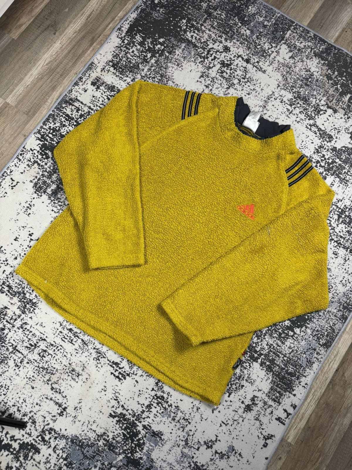 Adidas × Equipment × Vintage Rare Vintage Adidas Adventure Fleece Sweater sherpa pullover Size US L / EU 52-54 / 3 - 4 Thumbnail