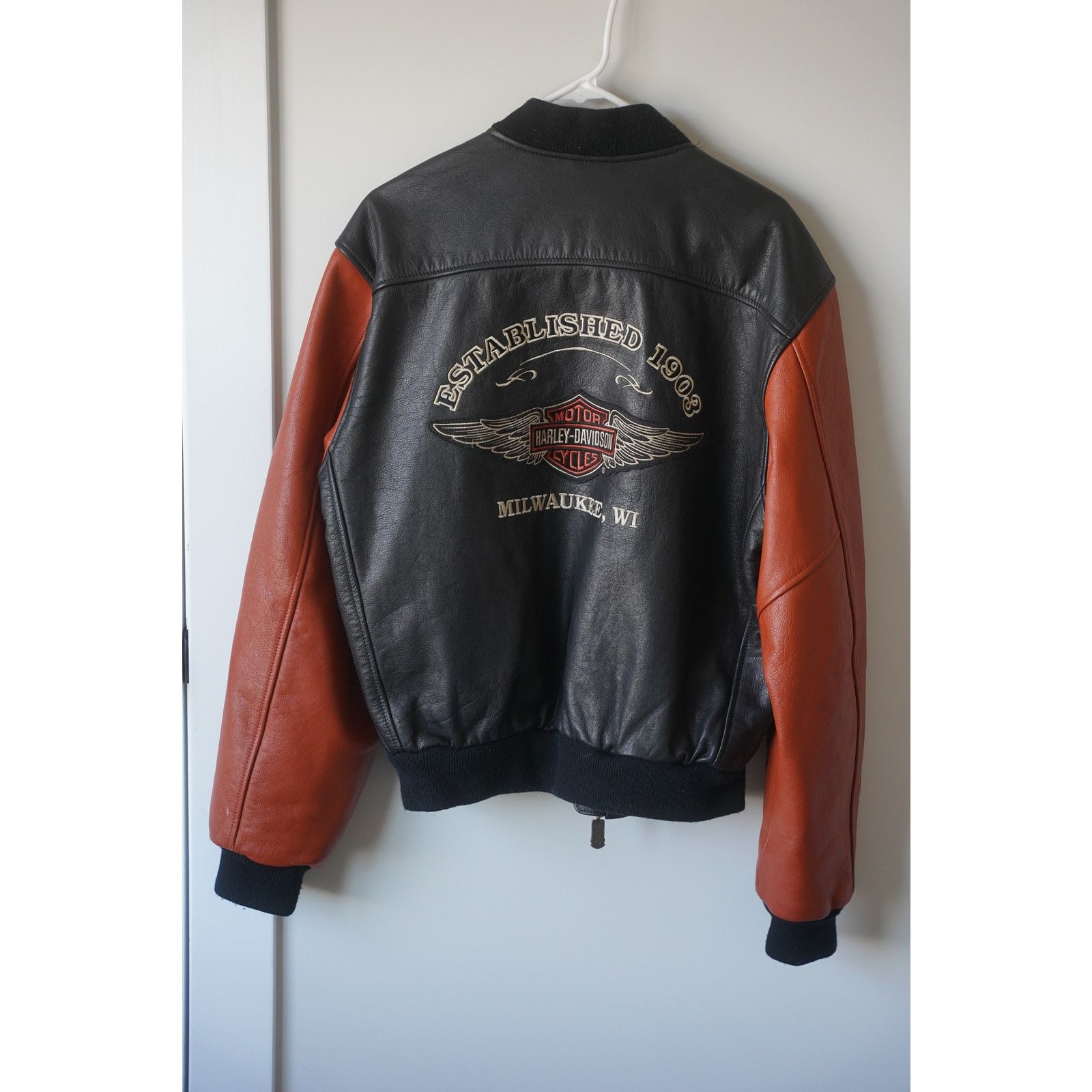 Harley Davidson Harley Davidson Varsity Bomber Jacket GRAIL Size US S / EU 44-46 / 1 - 1 Thumbnail