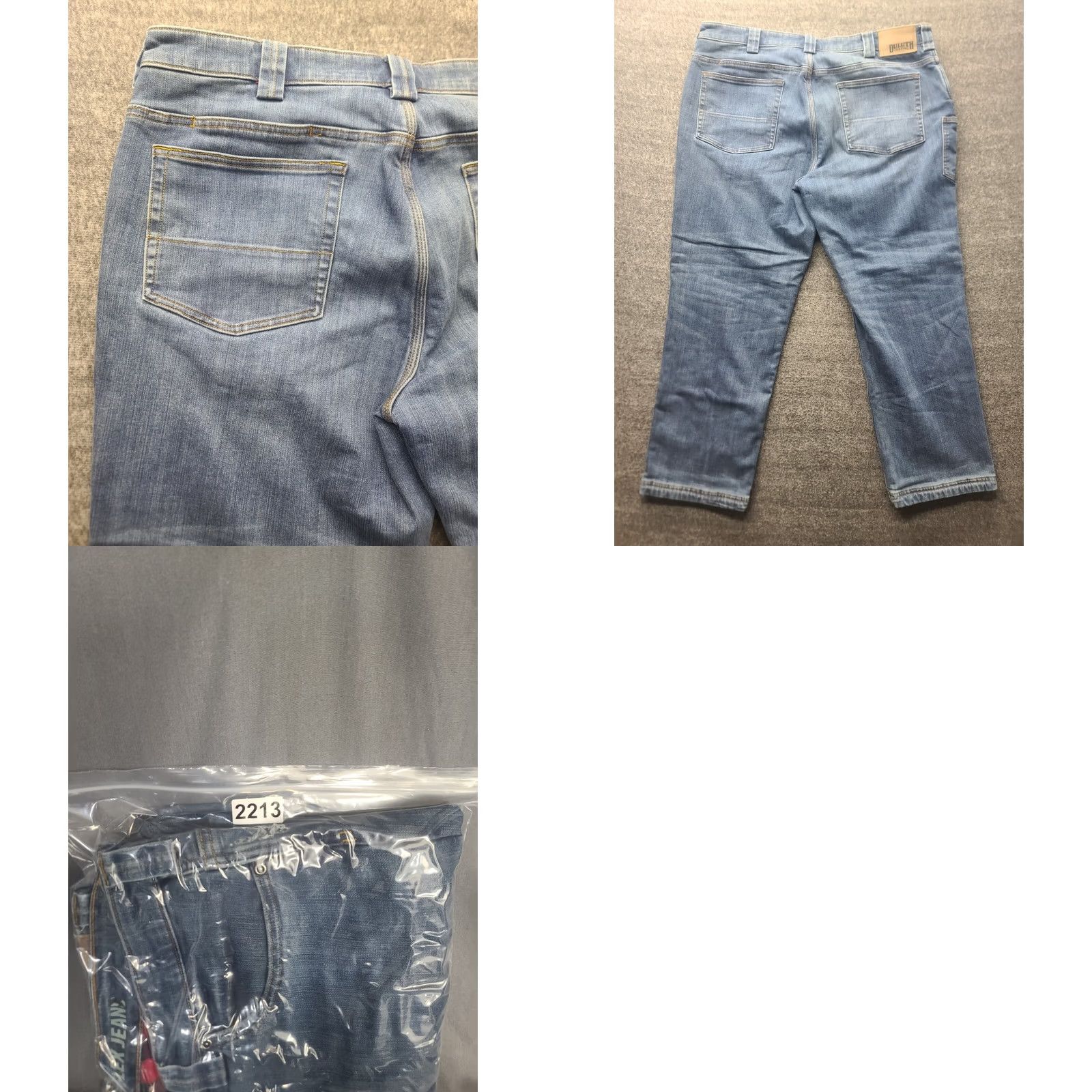 Doublet Duluth Ballroom Double Flex Jeans Mens 40x30 Relaxed Fit Denim Blue 40 30 Inseam Waist 40 Utility Comfort Pockets Stretch Regular Mens Deviated? Size US 40 / EU 56 - 9 Thumbnail