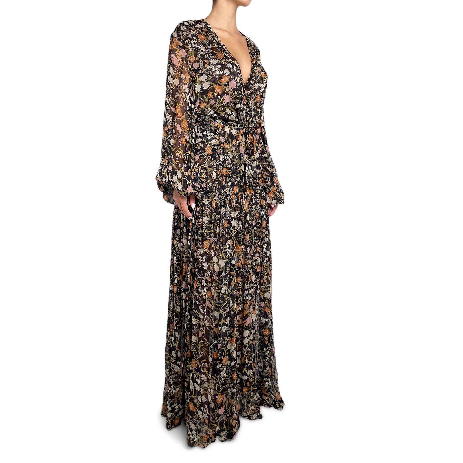 BEC + BRIDGE Long Sleeve Floral Maxi Dress Size M / US 6-8 / IT 42-44 - 3 Thumbnail