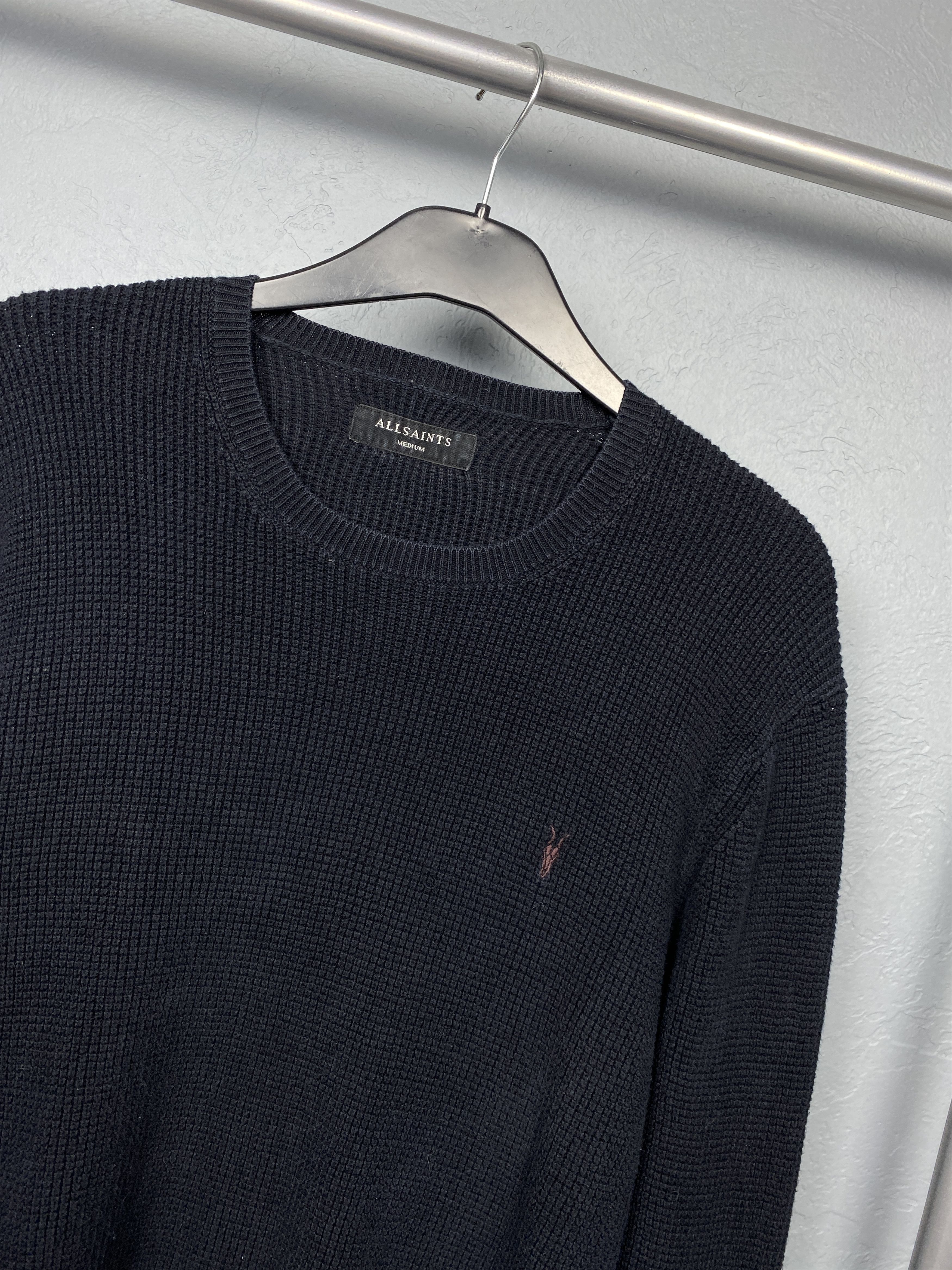 Allsaints Allsaints Mens Trias Crew Neck Knit Sweater Size US M / EU 48-50 / 2 - 2 Thumbnail