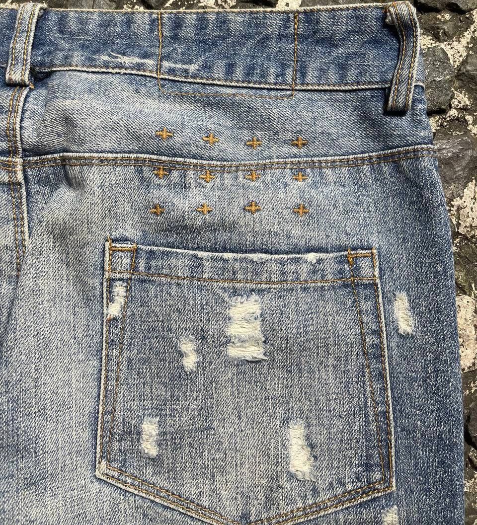 Ksubi Ksubi - Tattered Denim Jeans Size US 29 - 6 Thumbnail
