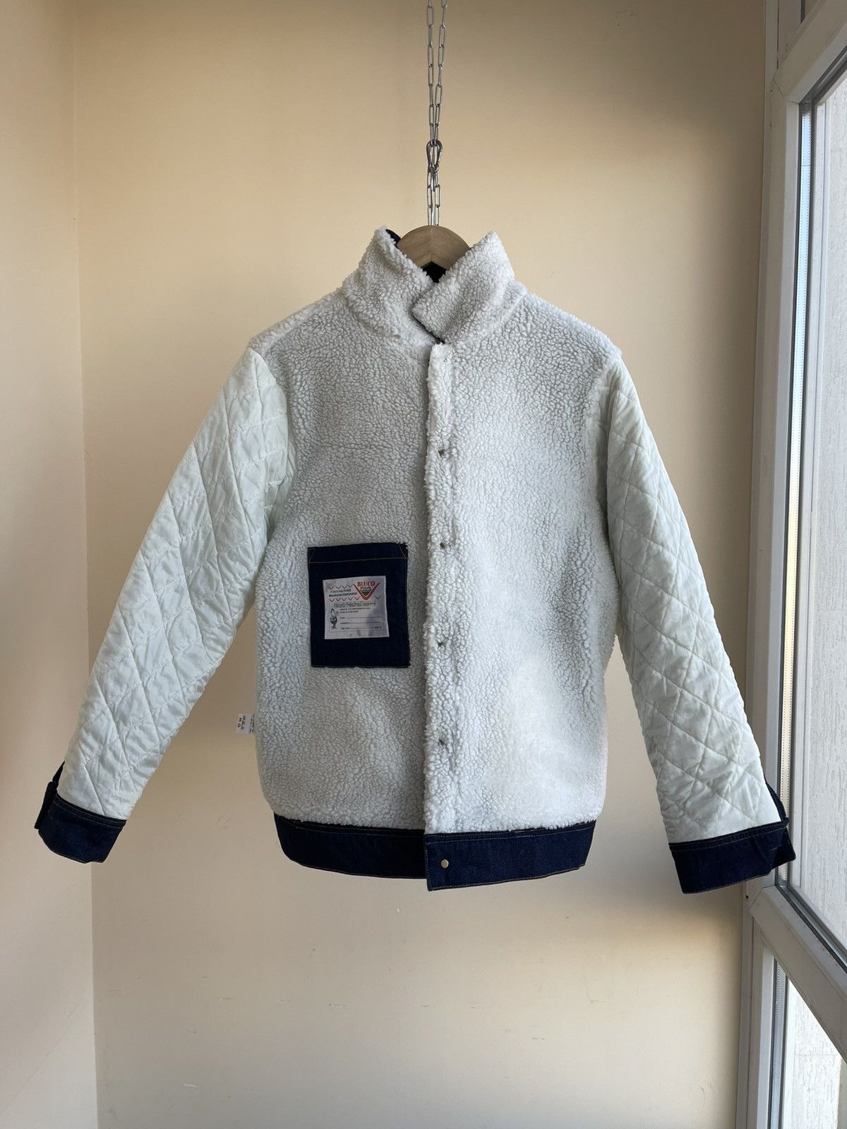 Japanese Brand Bluco Work Garment Boa Riders Sherpa Denim Jacket Lee Storm Size US L / EU 52-54 / 3 - 16 Thumbnail