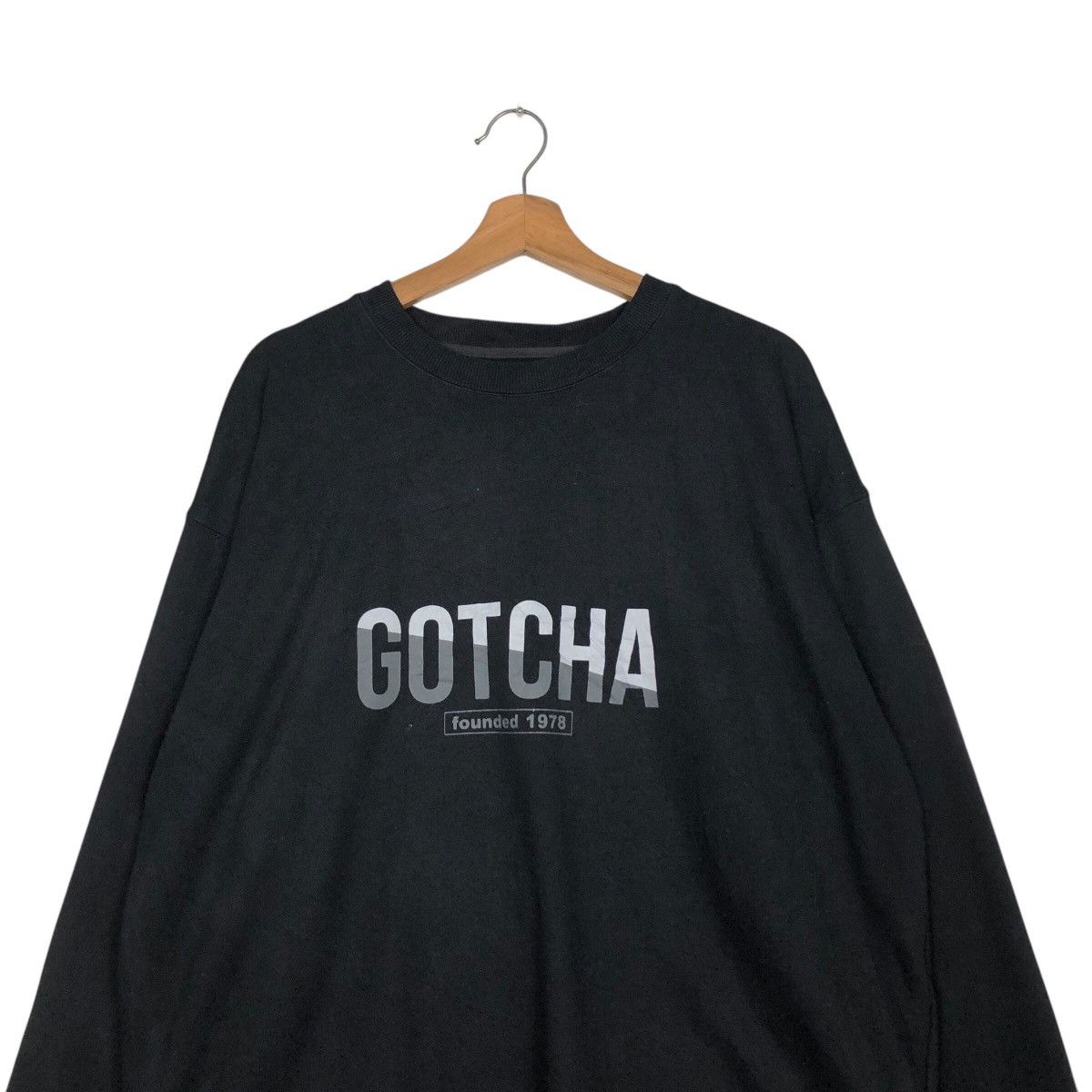 Gotcha × Japanese Brand 📌Vintage Sweatshirt Gotcha Big Logo Design Over Print Size US XL / EU 56 / 4 - 4 Thumbnail