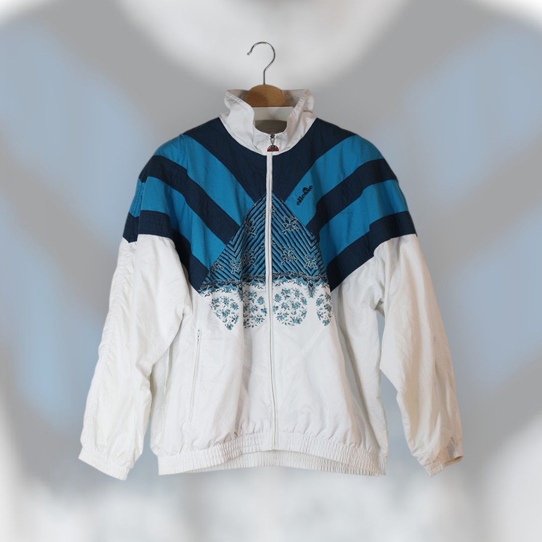 Ellesse Vintage Ellesse Windbreaker Jacket 90s Retro Track Top Size US M / EU 48-50 / 2 - 1 Thumbnail
