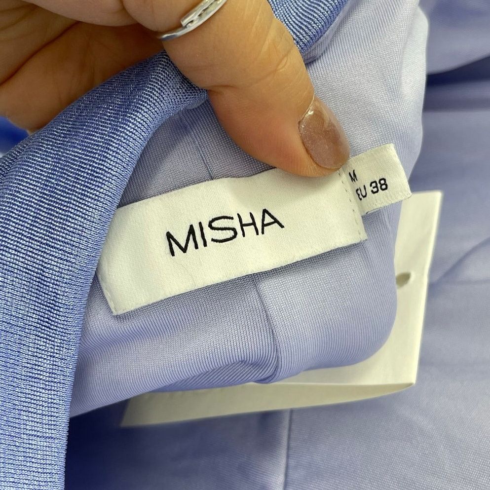 Other MISHA | Evetta Dress in Heather Blue Open Back Mini US 6 / M Size M / US 6-8 / IT 42-44 - 5 Thumbnail