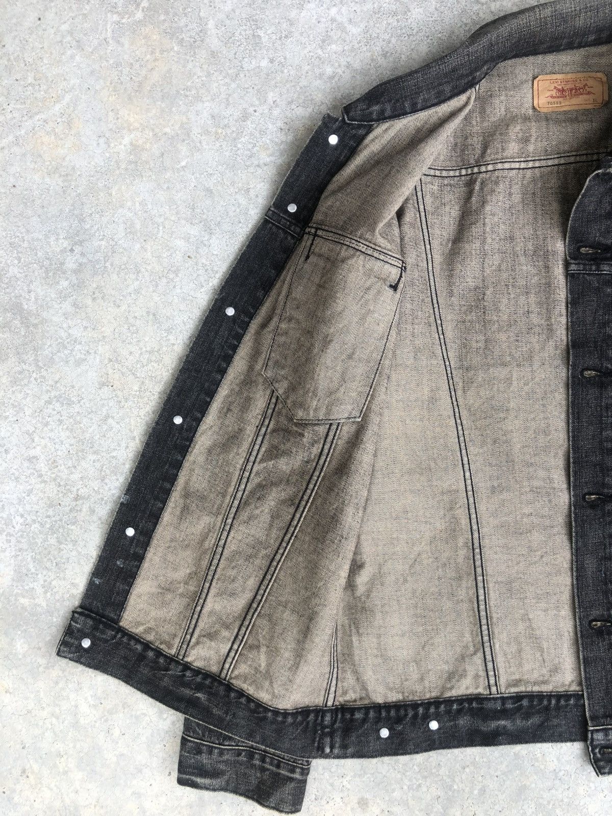 Levi's Y2k Levi’s Denim Jacket Mud Wash Distressed Size US L / EU 52-54 / 3 - 19 Thumbnail