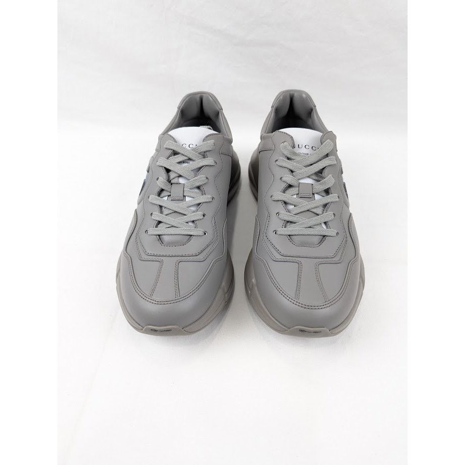 Gucci o1rshd1 Soft Leather Sneakers in Dusty Grey/Admiral Size US 10.5 / EU 43-44 - 13 Thumbnail