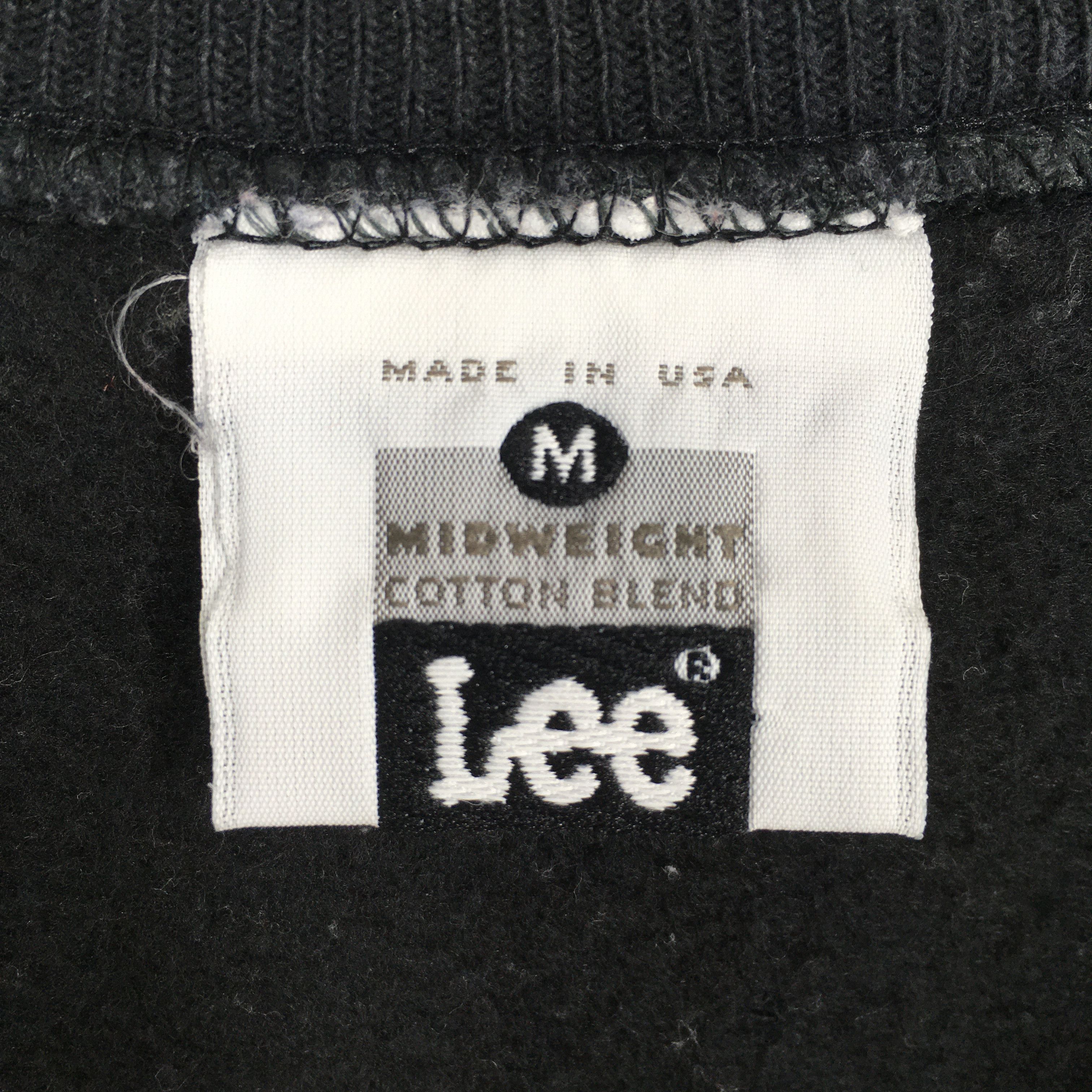 Lee × Vintage Vintage 90s Lee Jeans USA Black Sweatshirt Medium Size US M / EU 48-50 / 2 - 5 Thumbnail