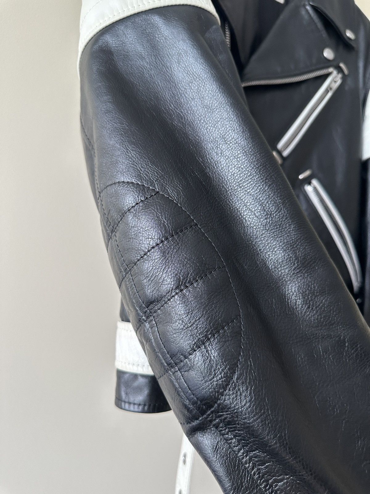 Celine × Hedi Slimane Biker Motorcycle Jacket Two Tone Leather FW19 Size US M / EU 48-50 / 2 - 9 Thumbnail