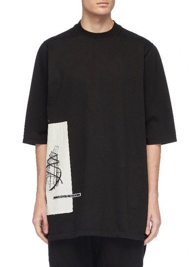 Rick Owens Rick Owens Drkshdw - S/S 19 - Graphic Patch Oversized TShirt Size US M / EU 48-50 / 2 - 11 Thumbnail