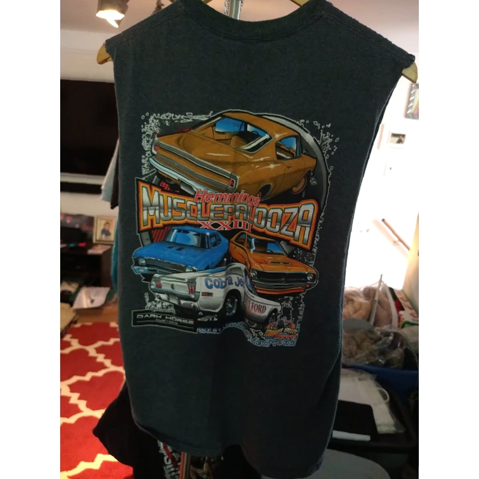 Gildan VINTAGE Hemmings MusclePalooza Tank Top Men M Gray Muscle Cars American NY T-Shirt Sleeveless Size US M / EU 48-50 / 2 - 4 Thumbnail
