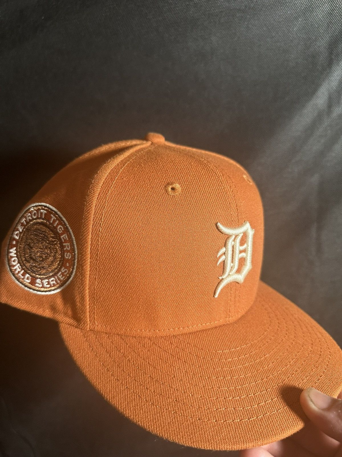 image of Hat Club x New Era 1/2 Detroit Tigers Campfire in Orange, Men's