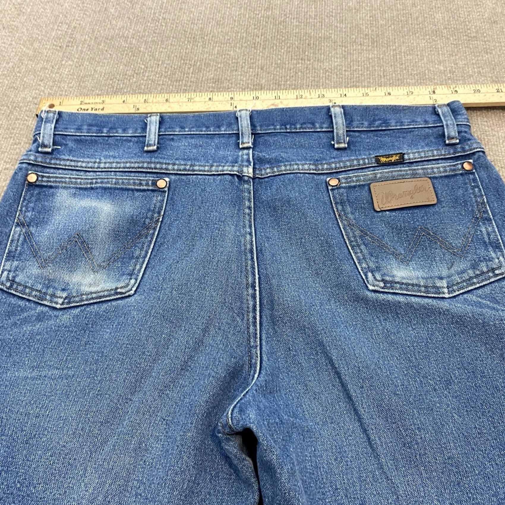 Wrangler Wrangler Cowboy Cut Jeans 936 Slim 38x28 Blue Denim Western Faded Distressed Men Size US 38 / EU 54 - 6 Thumbnail
