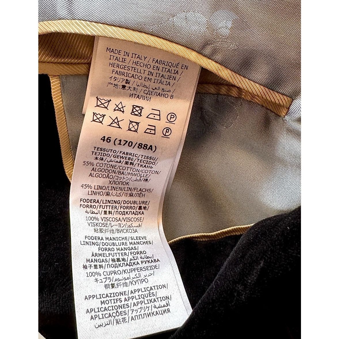 Gucci Gucci NWT Velvet Single-Breasted Blazer Size 46R - 4 Thumbnail