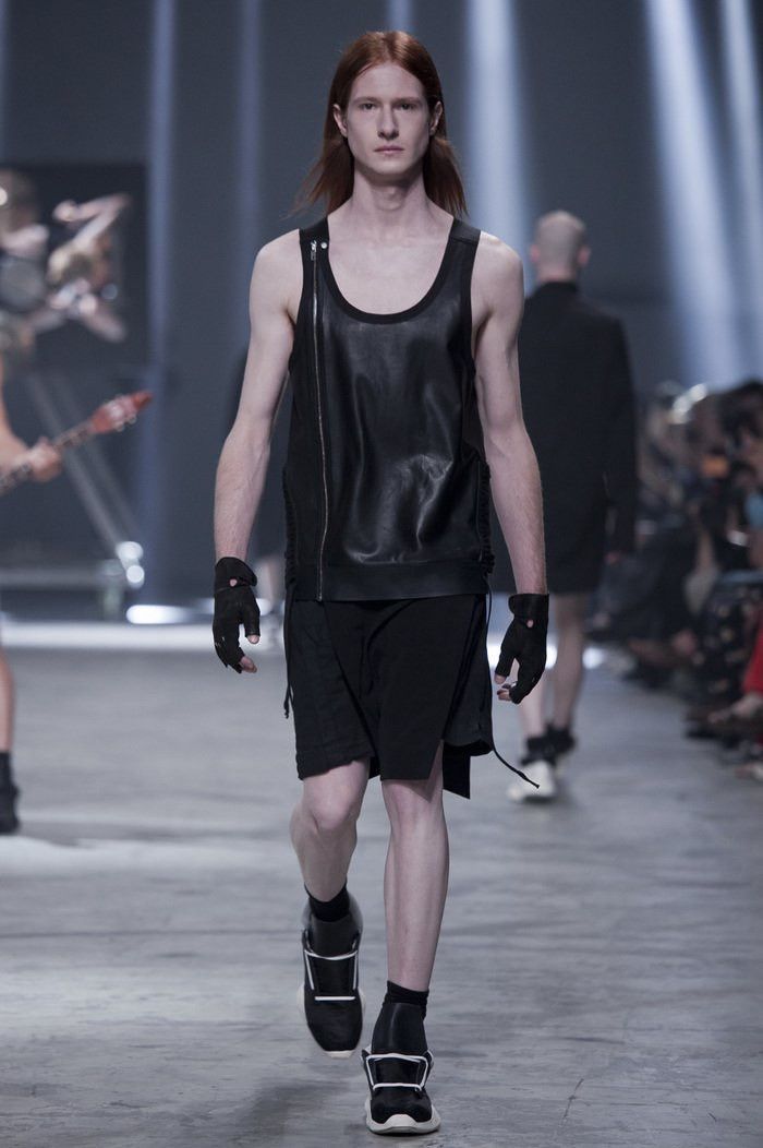 Rick Owens SS14 VICIOUS Runway Long Leather Strap Vest Rick