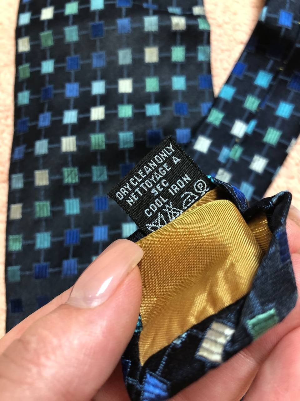 Yves Saint Laurent YVES SAINT LAURENT Silk Luxury Brand Necktie Blue Size ONE SIZE - 3 Thumbnail