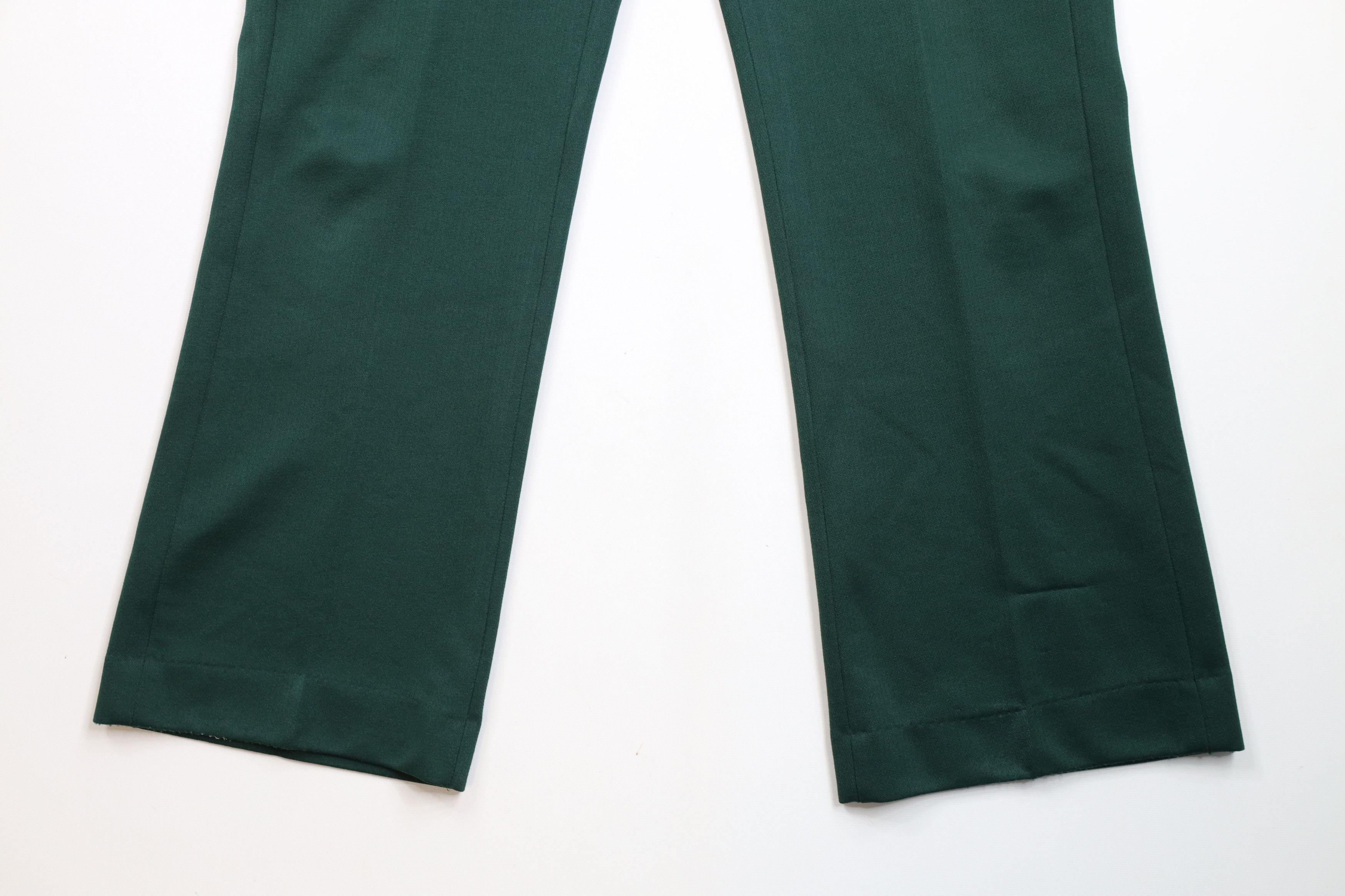 Vintage Vintage 70s Streetwear Bell Bottoms Chino Pants Green USA Size US 38 / EU 54 - 4 Thumbnail