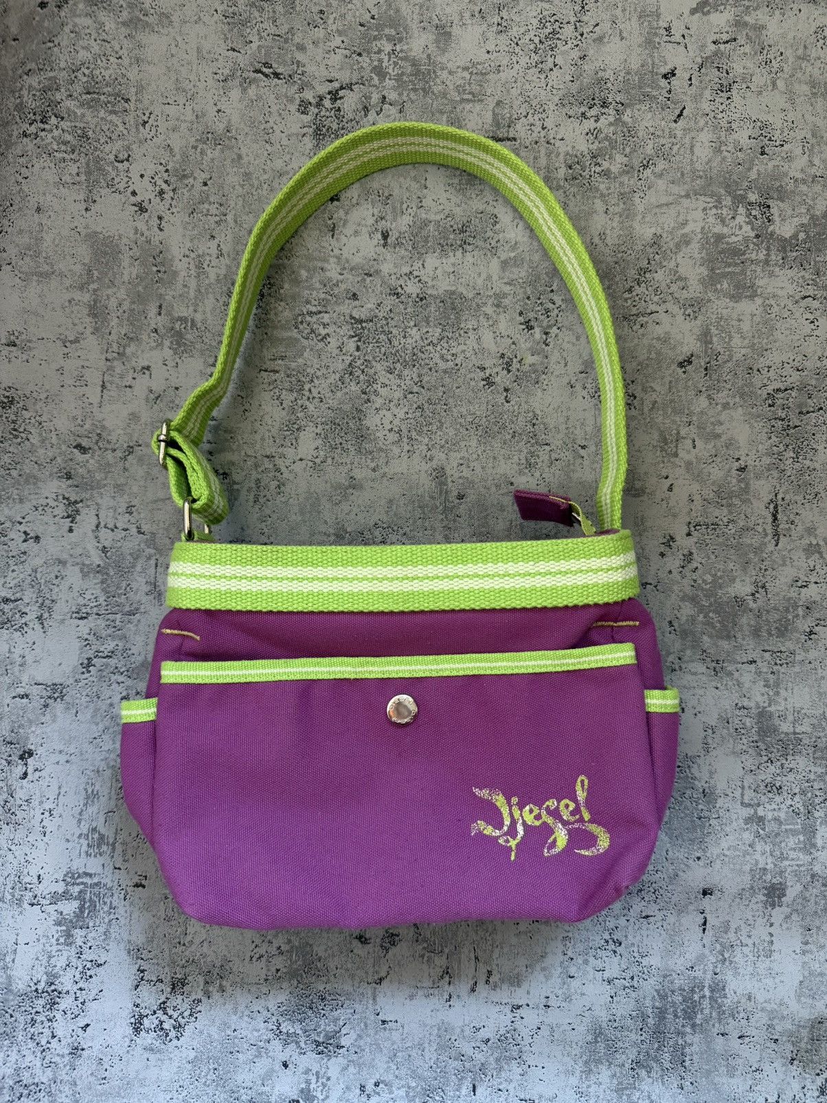 Diesel Diesel Vintage Purple Shoulder Cargo Bag Y2K Rare Size ONE SIZE - 4 Thumbnail