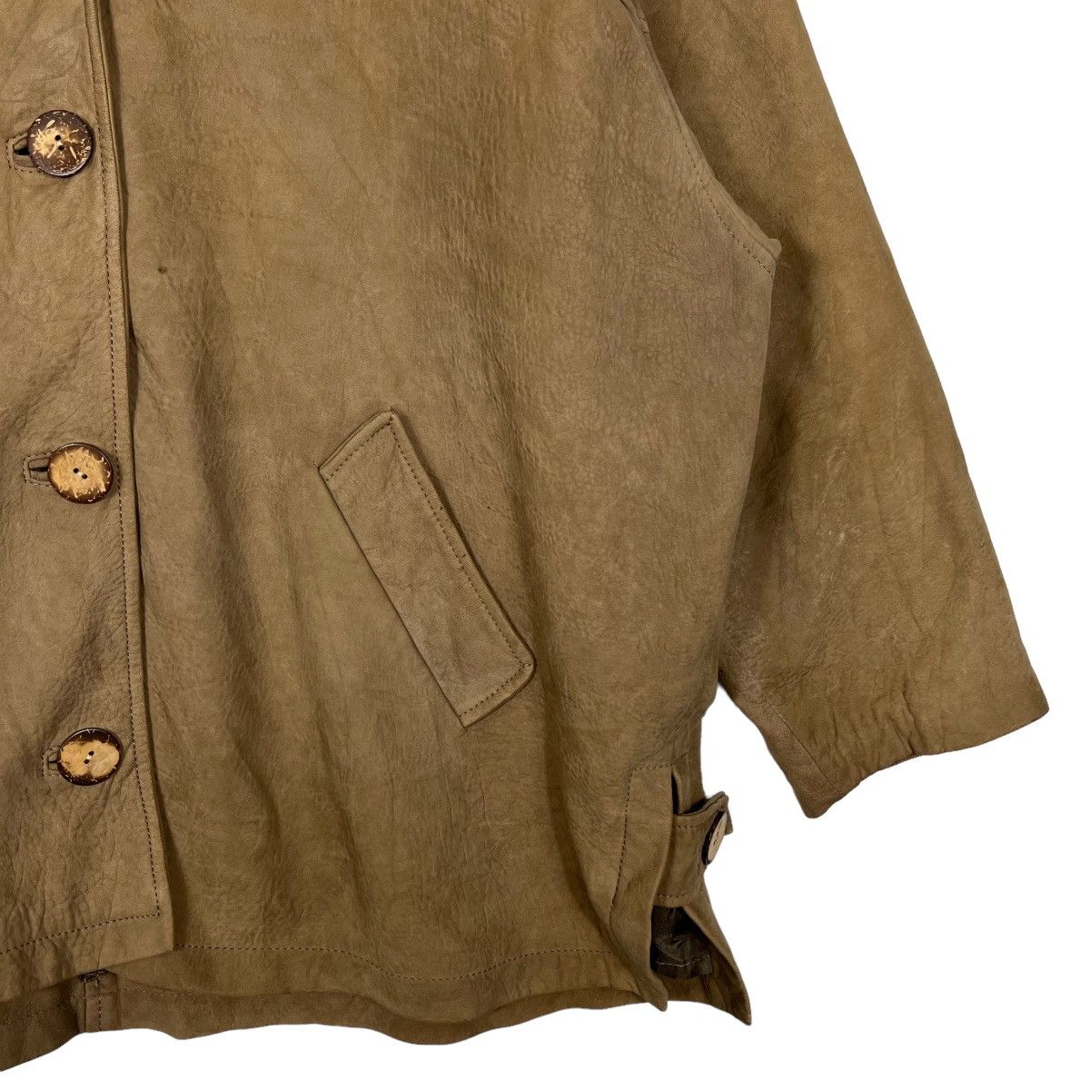 Vintage 🔥VINTAGE SYLVIE SCHIMMEL LEATHER COAT JACKET MADE IN FRANCE Size US L / EU 52-54 / 3 - 5 Thumbnail