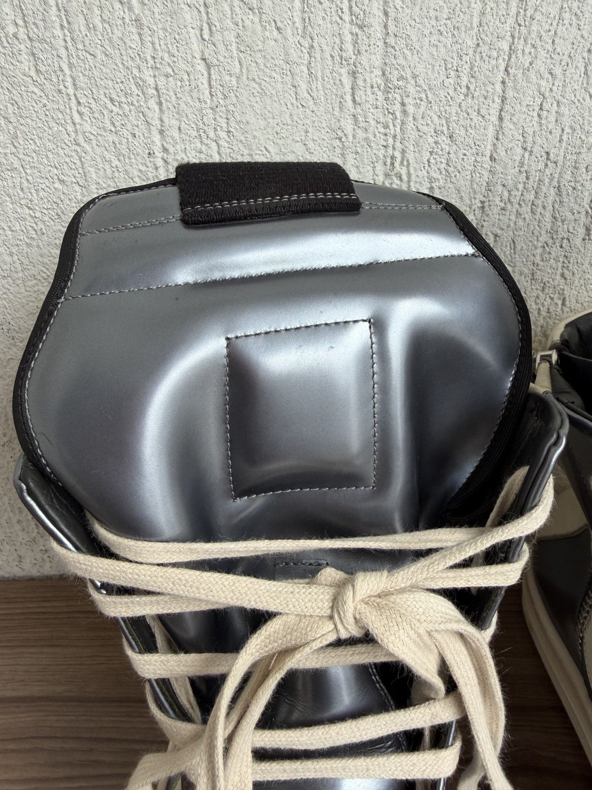 Rick Owens E15 metallic silver Geobasket Size US 10 / EU 43 - 11 Thumbnail
