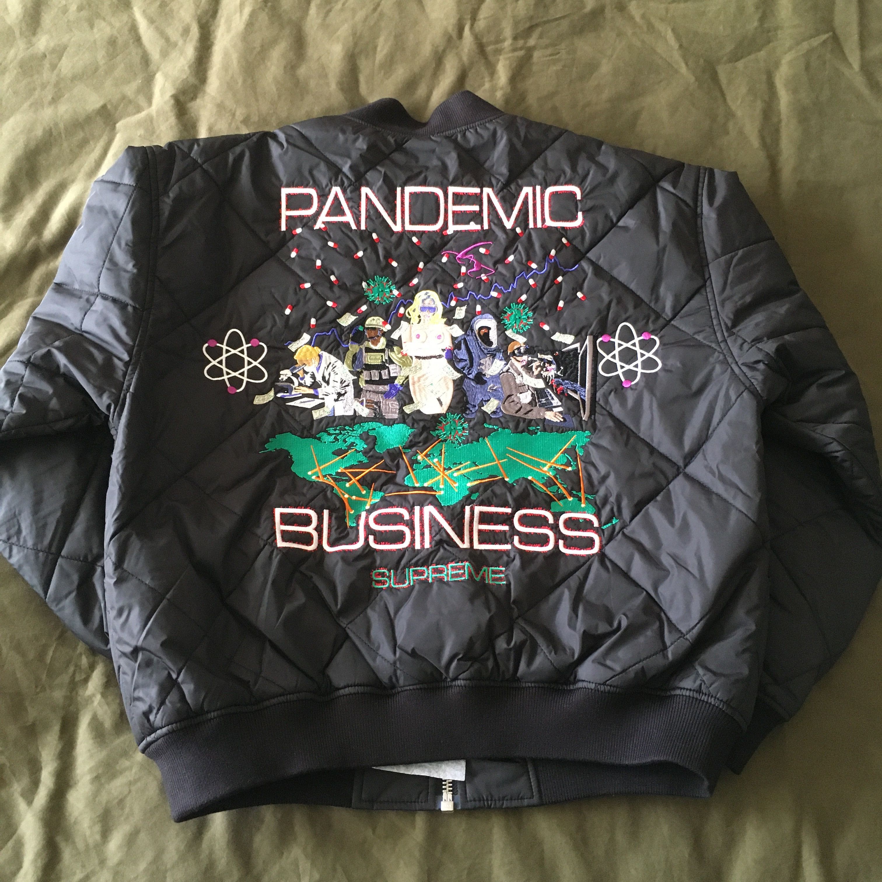 Supreme AOI Quilted Work Jacket Size US S / EU 44-46 / 1 - 5 Thumbnail